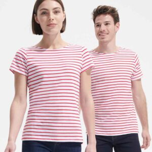 SOL'S Ladies Miles Striped T-Shirt
