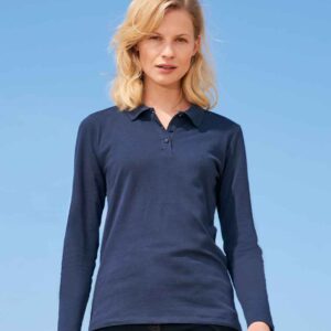 SOL'S Ladies Perfect Long Sleeve Piqué Polo Shirt