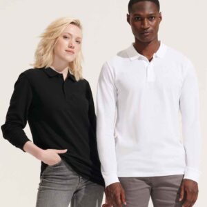 SOL'S Unisex Planet Long Sleeve Piqué Polo Shirt