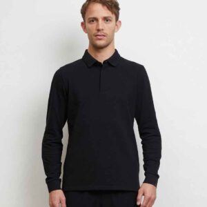 NEOBLU Owen Long Sleeve Piqué Polo Shirt