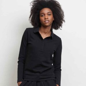 NEOBLU Ladies Owen Long Sleeve Piqué Polo Shirt