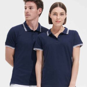 SOL'S Pasadena Tipped Cotton Piqué Polo Shirt