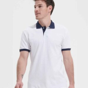 SOL'S Prince Contrast Cotton Piqué Polo Shirt