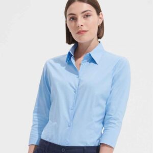 SOL'S Ladies Effect 3/4 Sleeve Fitted Shirt
