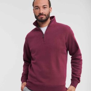 Russell Authentic Zip Neck Sweatshirt