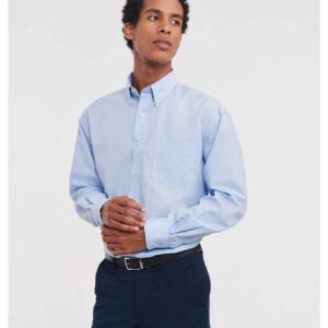 Russell Collection Long Sleeve Easy Care Oxford Shirt
