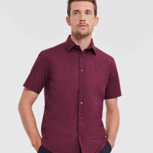 Russell Collection Short Sleeve Easy Care Fitted Shirt