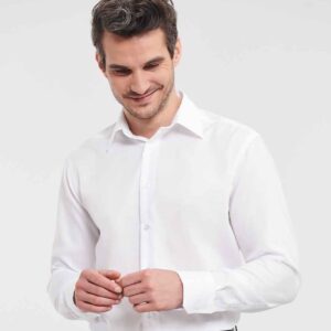 Russell Collection Long Sleeve Tailored Ultimate Non-Iron Shirt