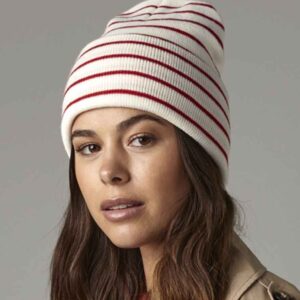 Beechfield Original Deep Cuffed Striped Beanie