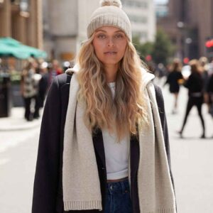 Beechfield Knitted Scarf and Beanie Gift Set