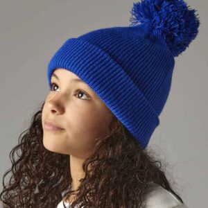 Beechfield Kids Reflective Bobble Beanie