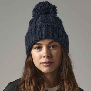 Beechfield Cable Knit Melange Beanie