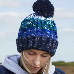 Beechfield Corkscrew Pom Pom Beanie