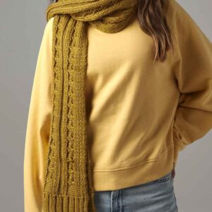 Beechfield Cable Knit Melange Scarf
