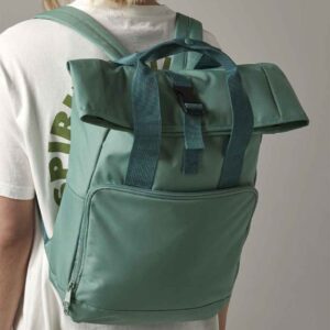 BagBase Recycled Twin Handle Roll-Top Backpack