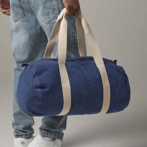BagBase Denim Barrel Bag