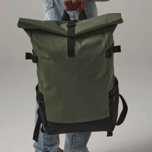 BagBase Block Roll-Top Backpack