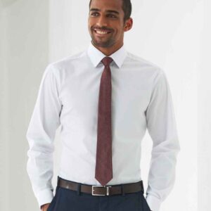 Brook Taverner Alba Long Sleeve Slim Fit Poplin Shirt
