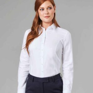 Brook Taverner Ladies Albany Long Sleeve Classic Oxford Shirt