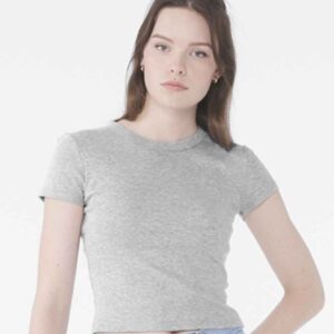 Bella Ladies Micro Rib Baby T-Shirt