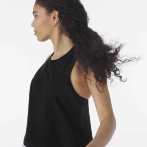 Bella Ladies Racer Back Cropped Tank Top