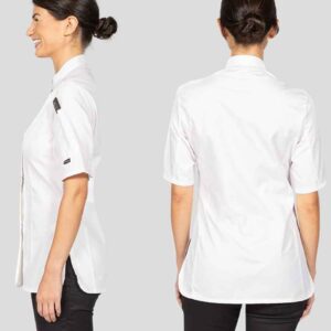Dennys Ladies Short Sleeve Premium Chef's Jacket
