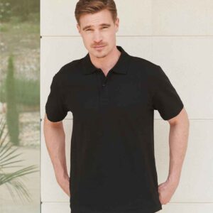 Henbury Unisex Stretch Cotton Piqué Polo Shirt