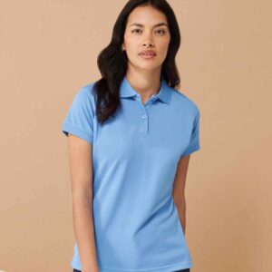 Henbury Ladies Coolplus® Wicking Piqué Polo Shirt