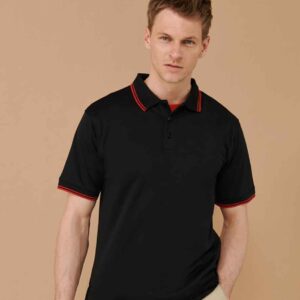 Henbury Coolplus® Tipped Polo Shirt