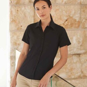 Henbury Ladies Short Sleeve Wicking Shirt