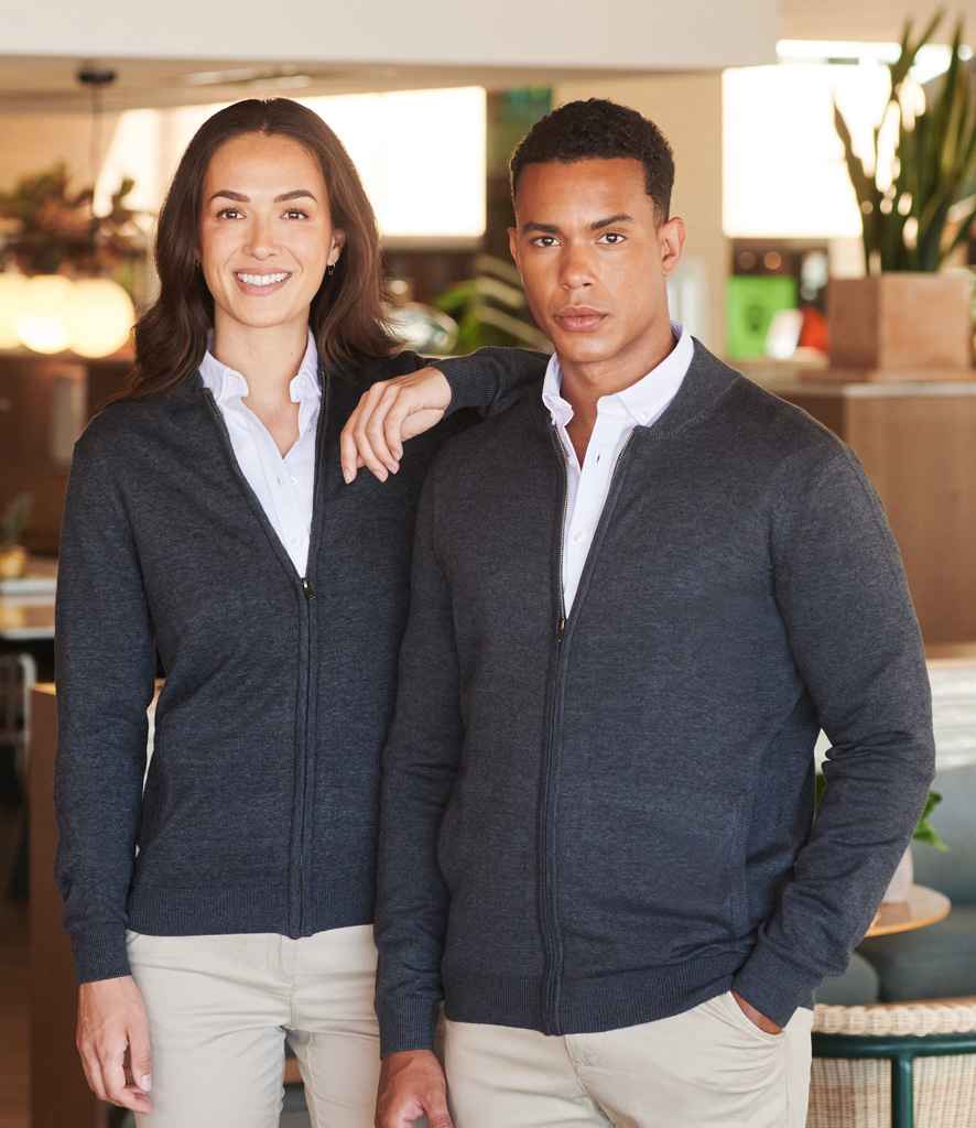 Henbury Unisex Zip Through Cardigan - Image 2