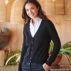 Henbury Ladies Lightweight V Neck Cardigan