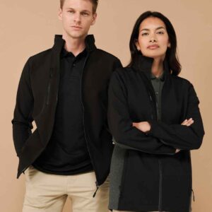 Henbury Unisex Contrast Soft Shell Jacket
