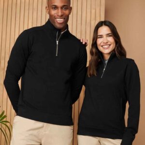 Henbury Unisex Sustainable 1/4 Zip Sweatshirt