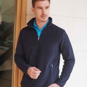 Henbury Zip Neck Micro Fleece