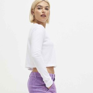 AWDis Ladies Long Sleeve Cropped T-Shirt