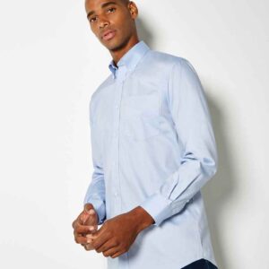 Kustom Kit Premium Long Sleeve Classic Fit Oxford Shirt