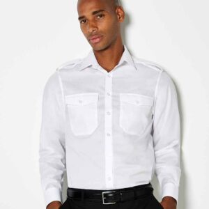 Kustom Kit Long Sleeve Tailored Pilot Shirt