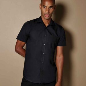 Kustom Kit Short Sleeve Tailored Poplin Shirt