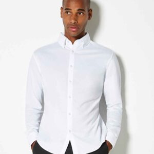 Kustom Kit Long Sleeve Superwash® 60°C Piqué Shirt