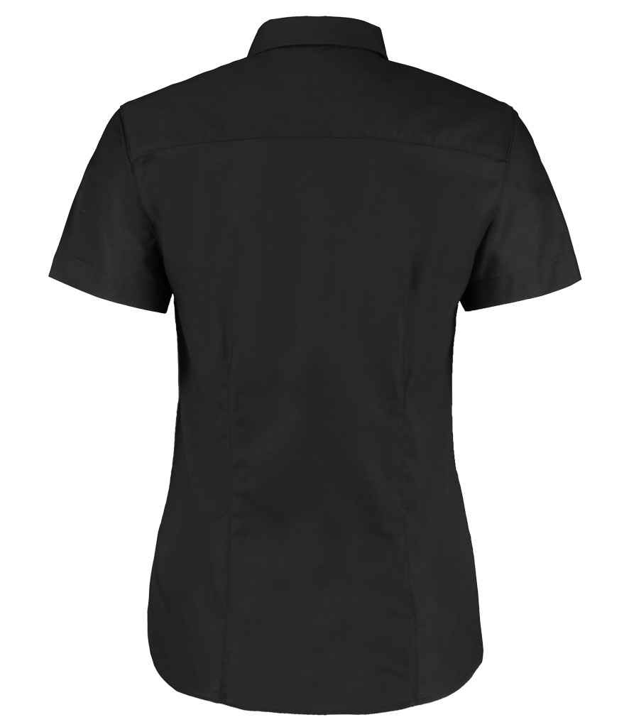 Kustom Kit Ladies Short Sleeve Tailored Workwear Oxford Shirt - Image 6
