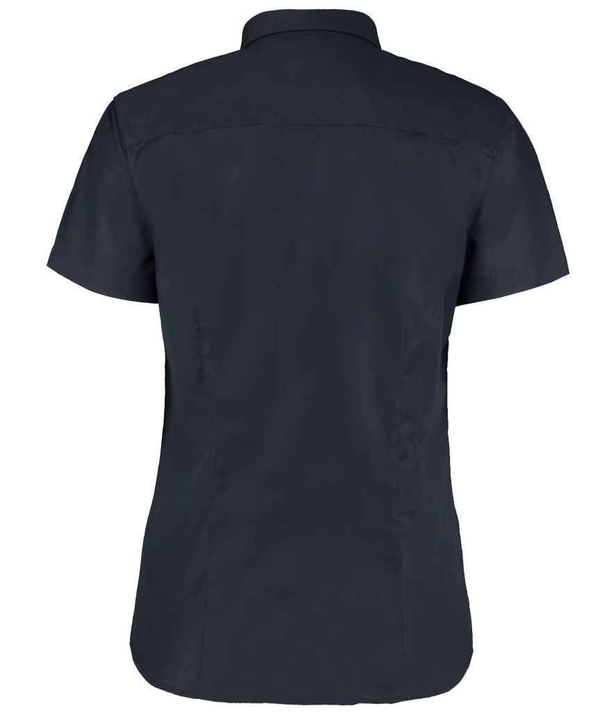 Kustom Kit Ladies Short Sleeve Tailored Workwear Oxford Shirt - Image 9