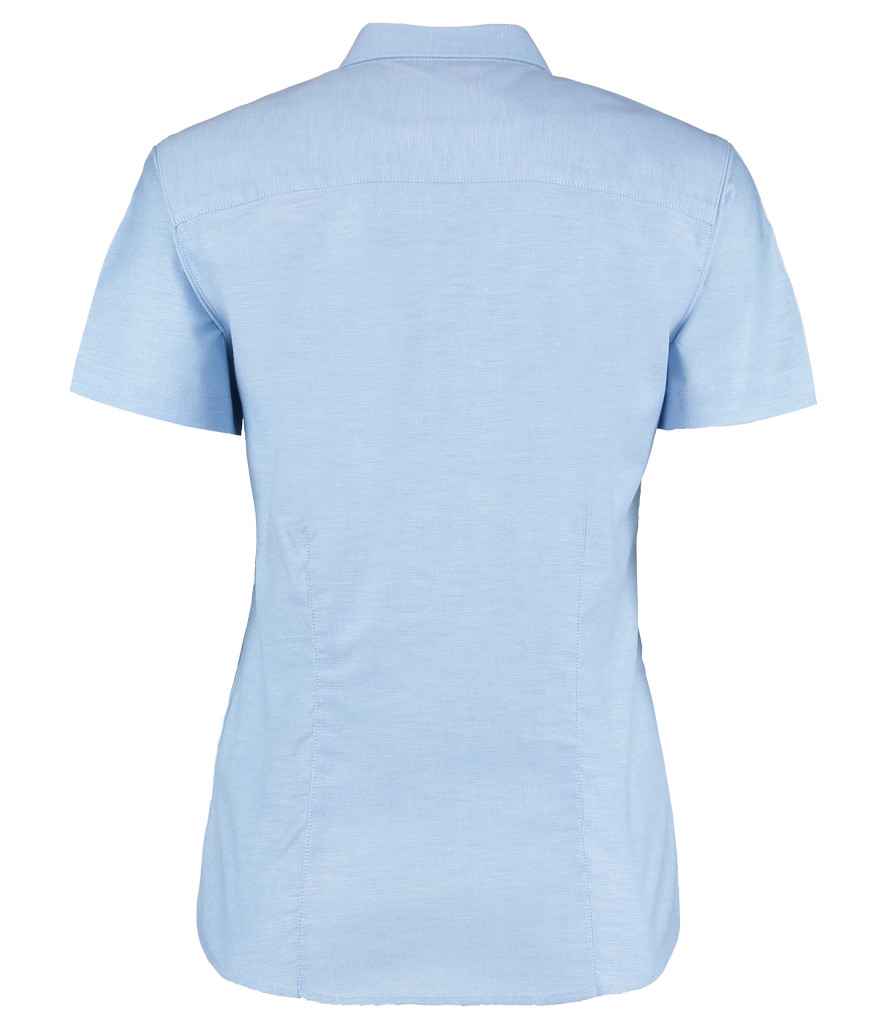 Kustom Kit Ladies Short Sleeve Tailored Workwear Oxford Shirt - Image 8