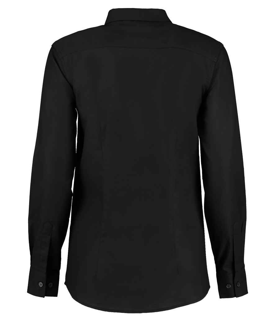 Kustom Kit Ladies Long Sleeve Tailored Workwear Oxford Shirt - Image 5
