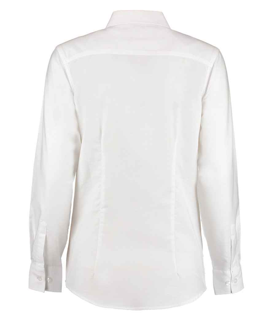 Kustom Kit Ladies Long Sleeve Tailored Workwear Oxford Shirt - Image 6