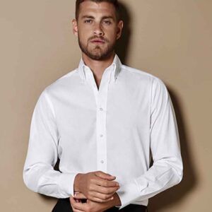 Kustom Kit Long Sleeve Tailored City Business Shirt