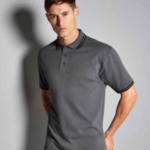Kustom Kit Contrast Tipped Poly/Cotton Piqué Polo Shirt