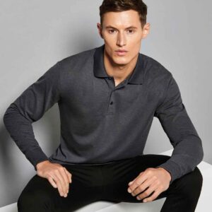 Kustom Kit Long Sleeve Poly/Cotton Piqué Polo Shirt