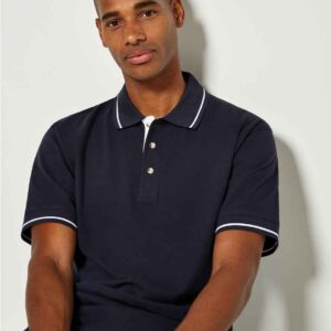 Kustom Kit St Mellion Tipped Cotton Piqué Polo Shirt