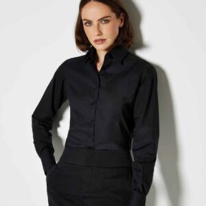 Kustom Kit Ladies Long Sleeve Tailored Business Shirt